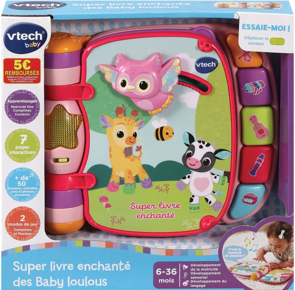 SUPER LIVRE ENCHANTÉ DES BABY LOULOUS (ROSE)