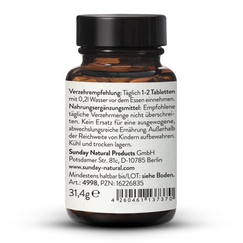 Sunday Natural Products  Hyaluronsäure 250 mgHochdosiert