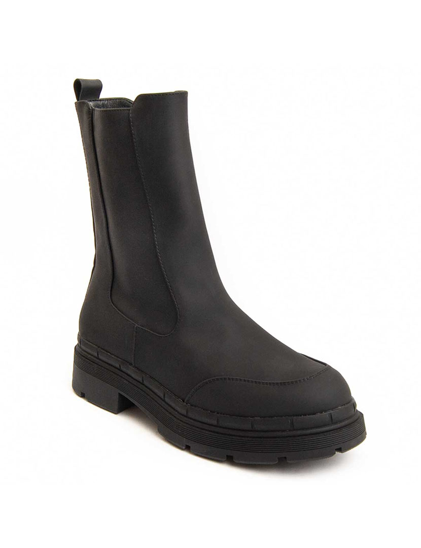 Black Platform Ankle Boots for Women