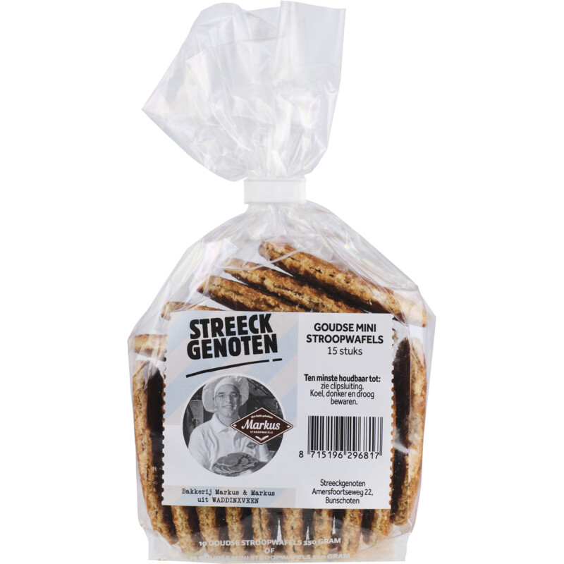 Streeckgenoten Goudse mini stroopwafels