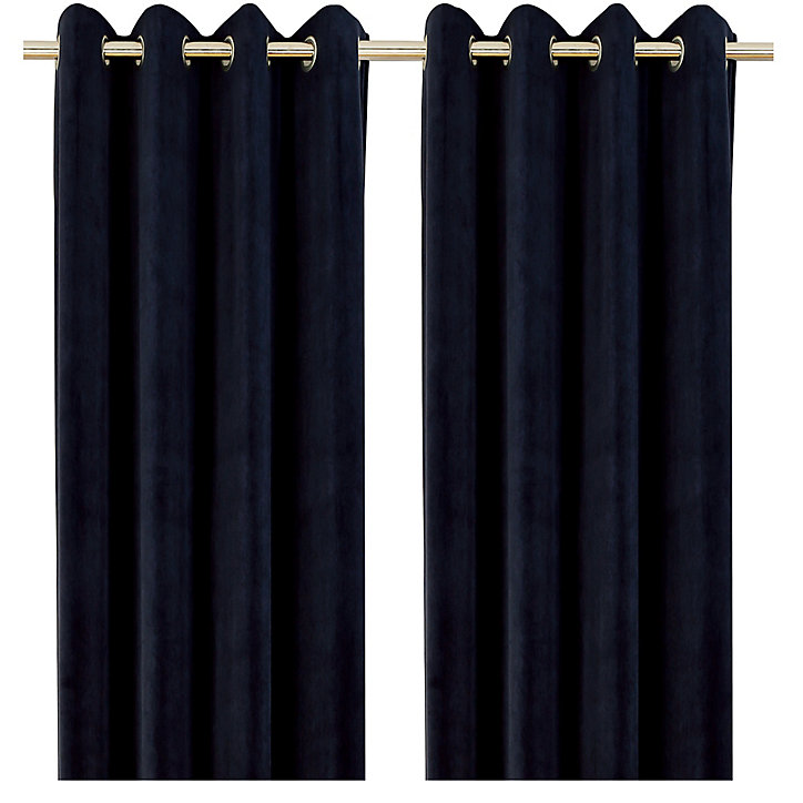 Rideau Velvet Valgreta bleu l.140 x H.260 cm