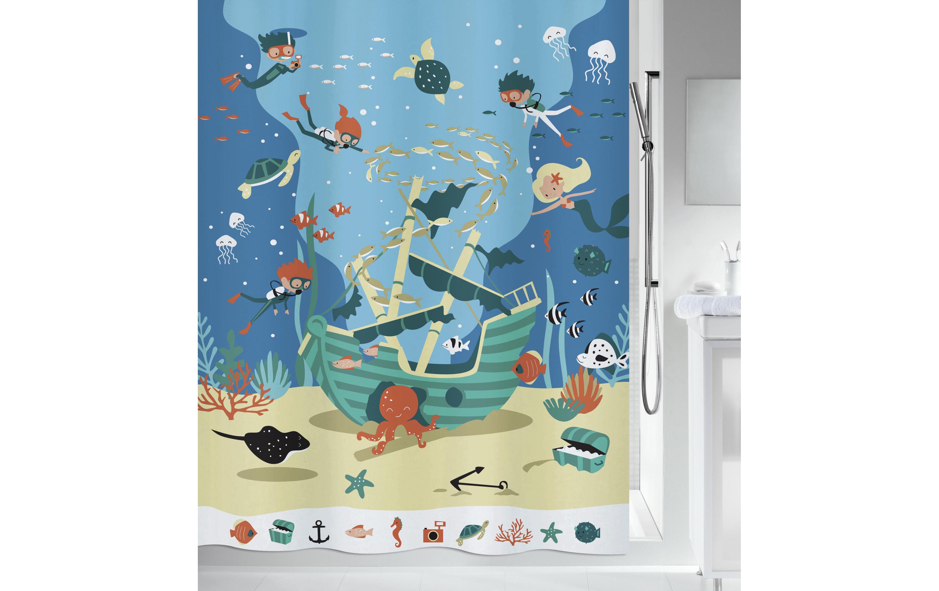 Duschvorhang Pirates 180 x 200 cm MehrfarbigDuschvorhang PIRATES