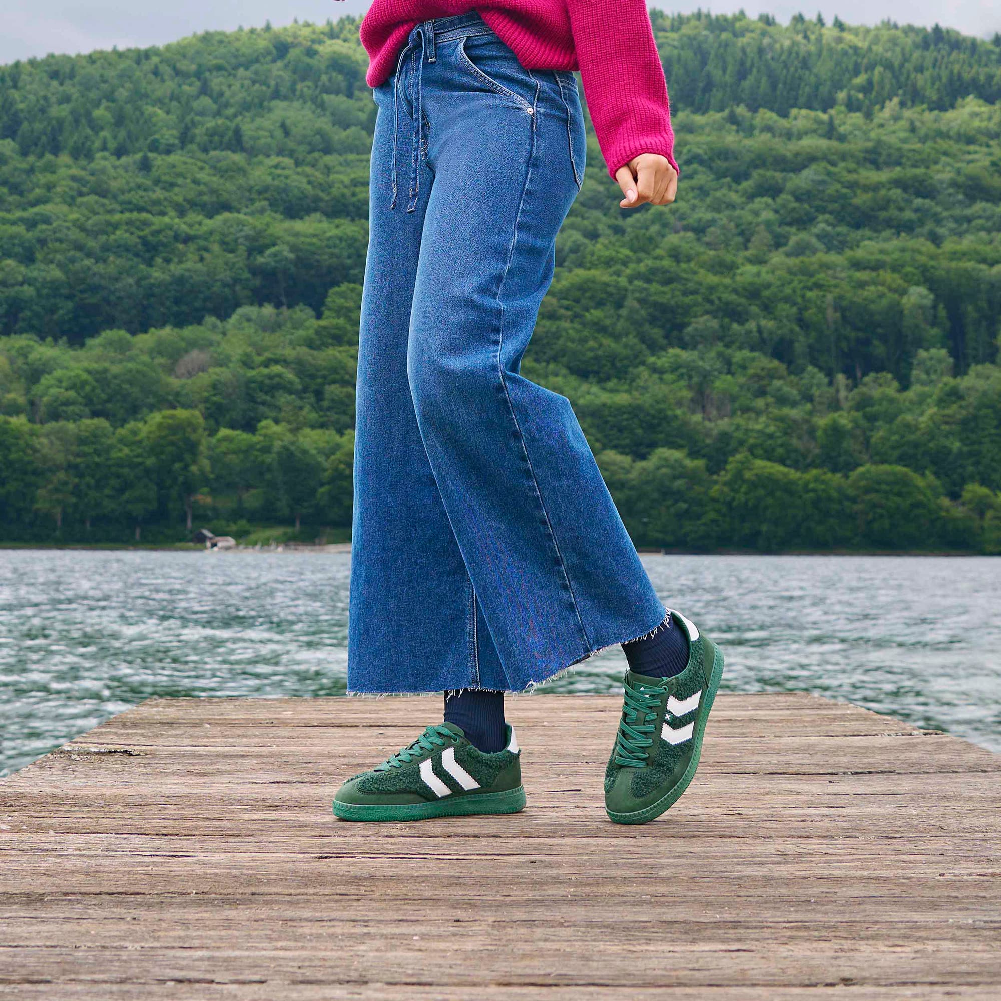 Baskets basses Femme vert