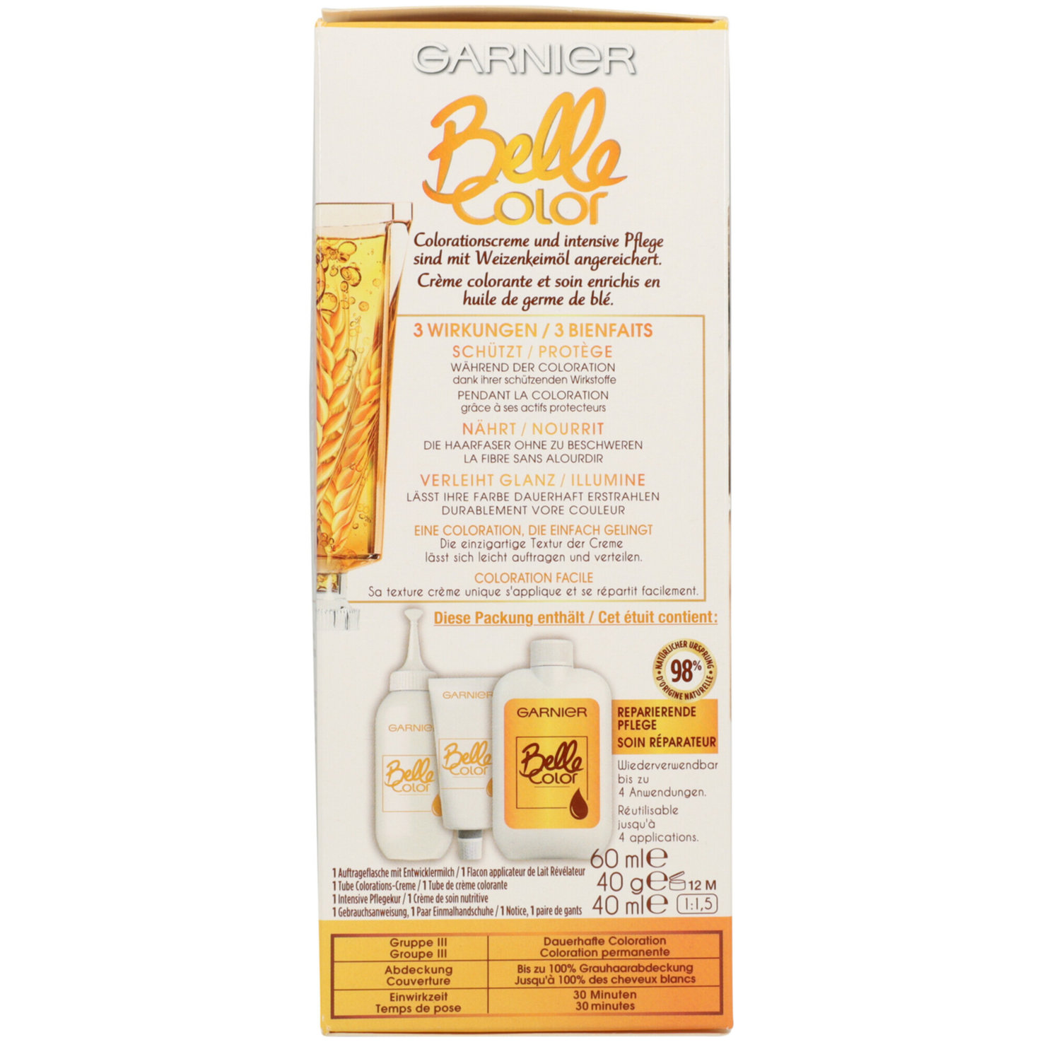 Belle Color Haarfärbung 4 Aschblond