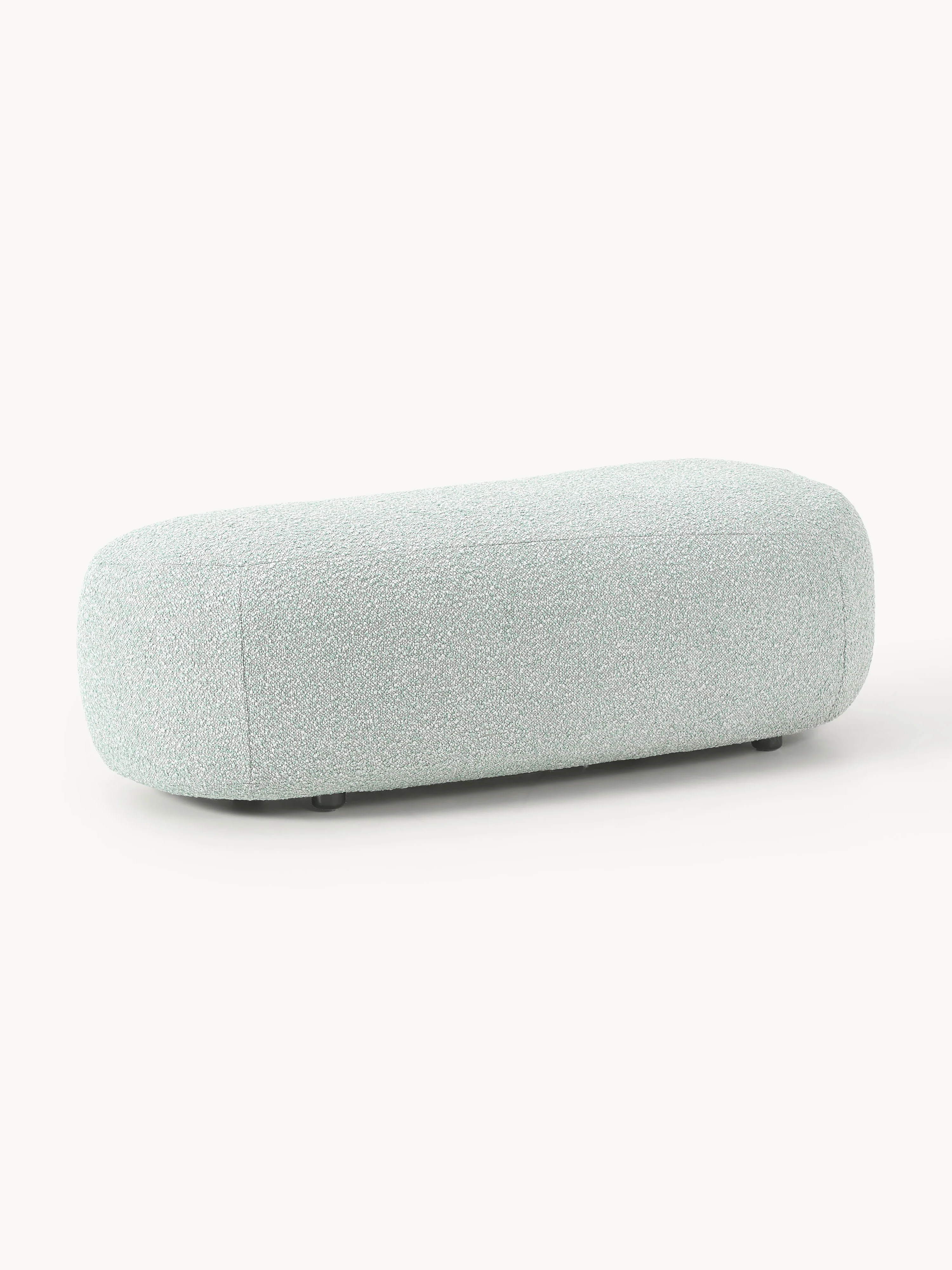XL poef Alba van bouclé