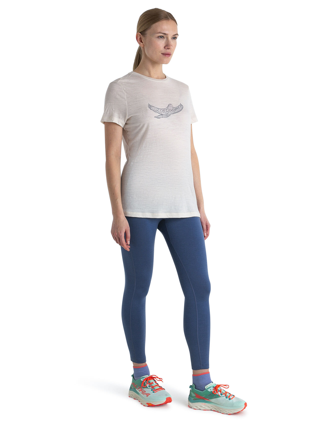 Icebreaker Merino 150 Tech Lite 3 SS IB Kea Womens Chalk