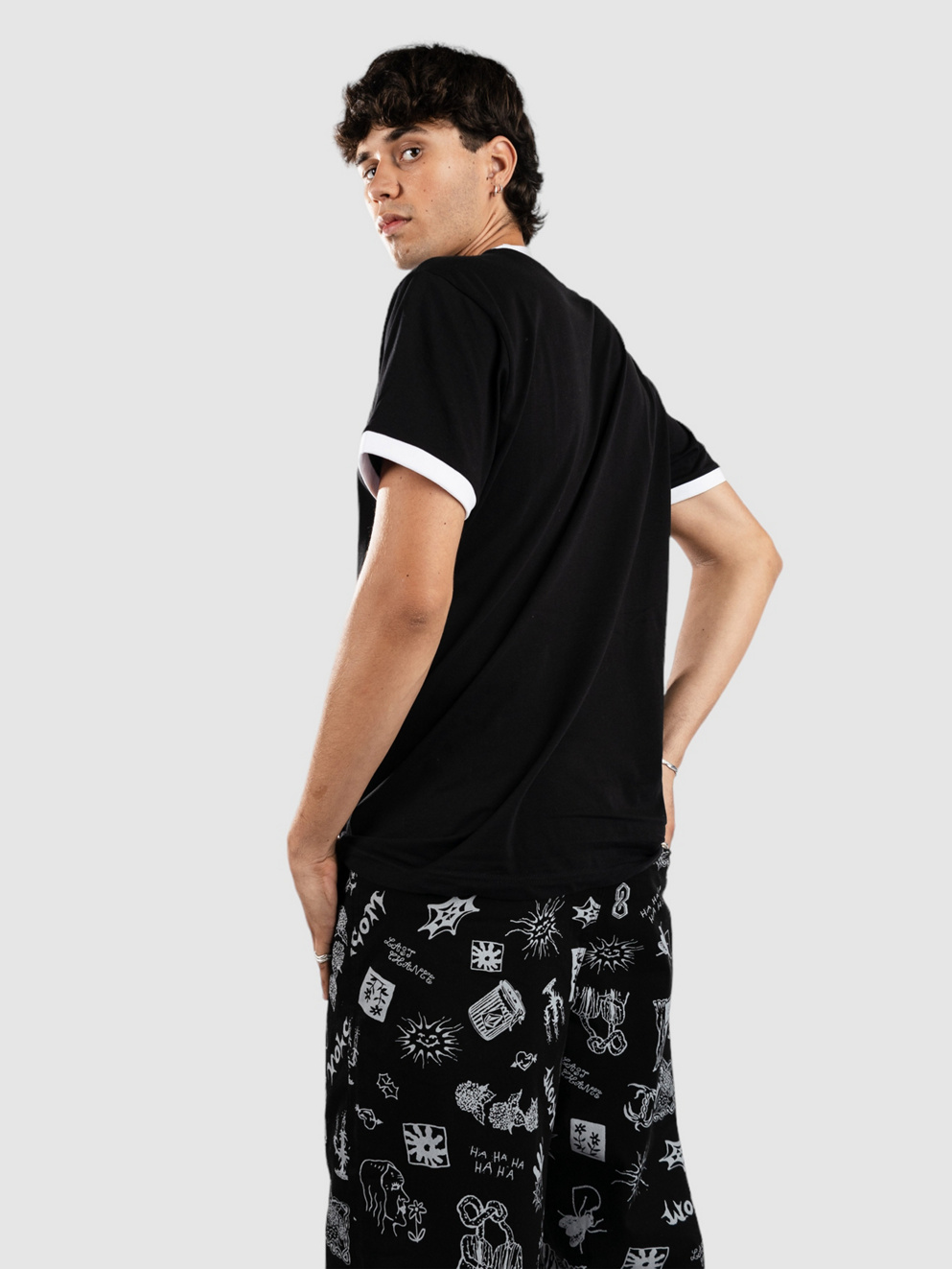 A Lost Cause Demonade Ringer T-Shirt black/white