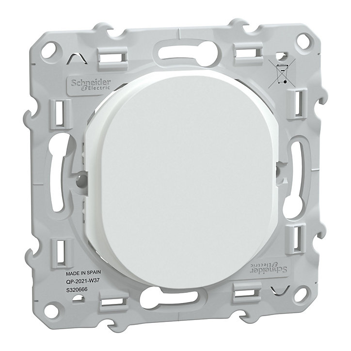 Obturateur Schneider Electric Ovalis blanc