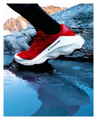 Chaussures Trail Salomon S/Lab Ultra Glide Rouge/Blanc Unisexe