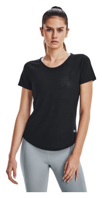 Maillot manches courtes Femme Under Armour Streaker Diamond Noir