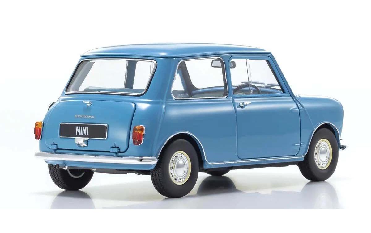 Morris Mini Minor Clipper Blau, 1:18<br>Detailgetreues Modellauto für Sammler im Massstab 1:18