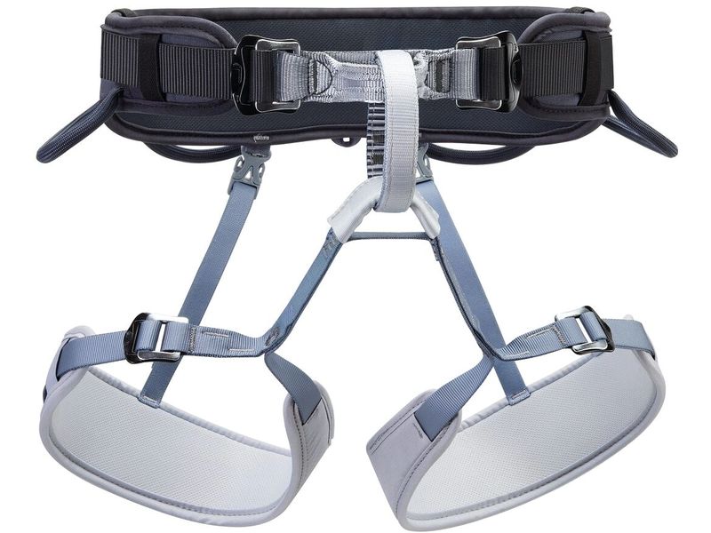Petzl Klettergurt Corax Harness, Dunkelgrau, Grösse: 1 Vielseitiger, verstellbarer Klettergurt zum Sportklettern und Bergsteigen