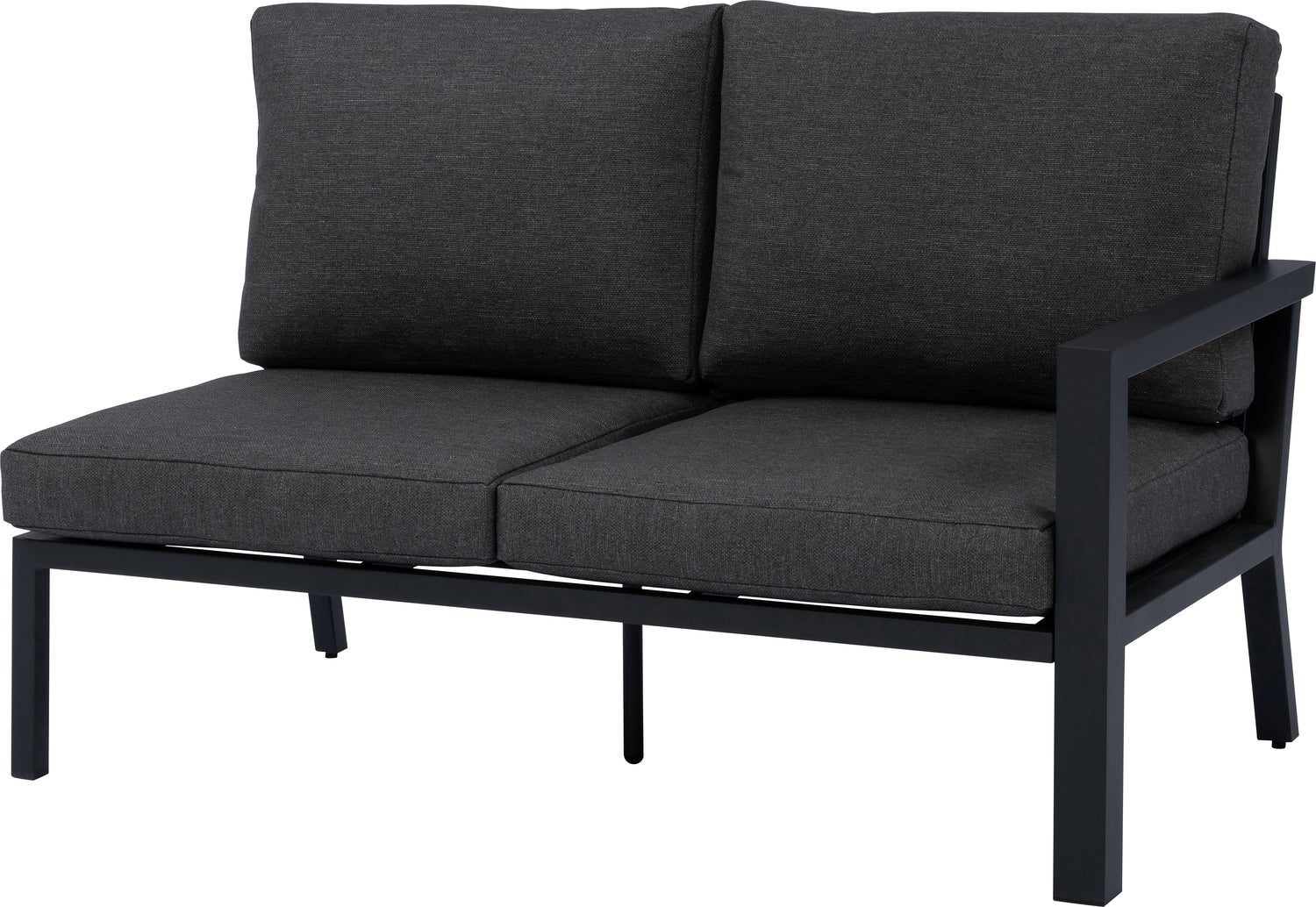 Intratuin 2-zits loungebank links Milo zwart