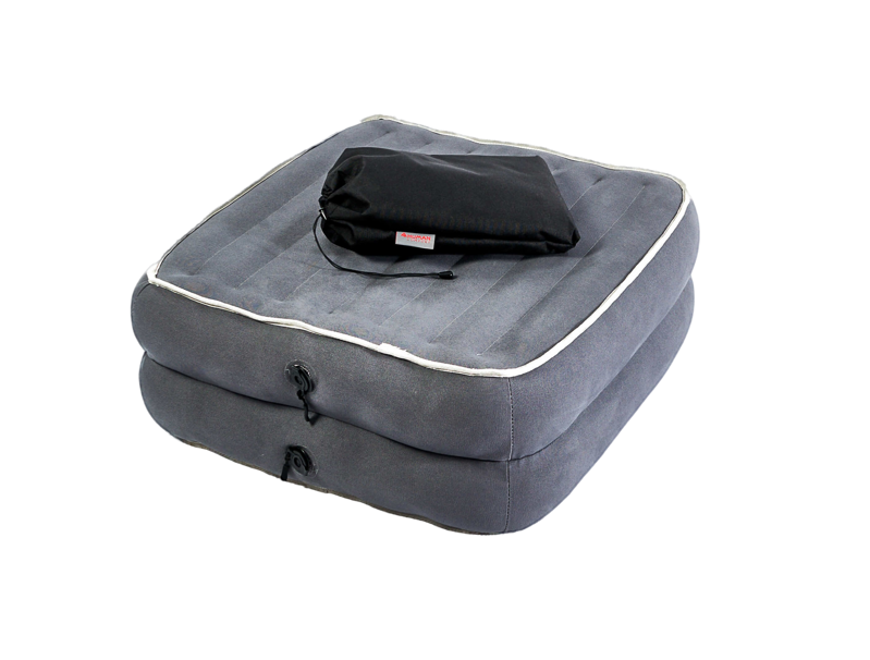 Davron Grey Pouffe XL