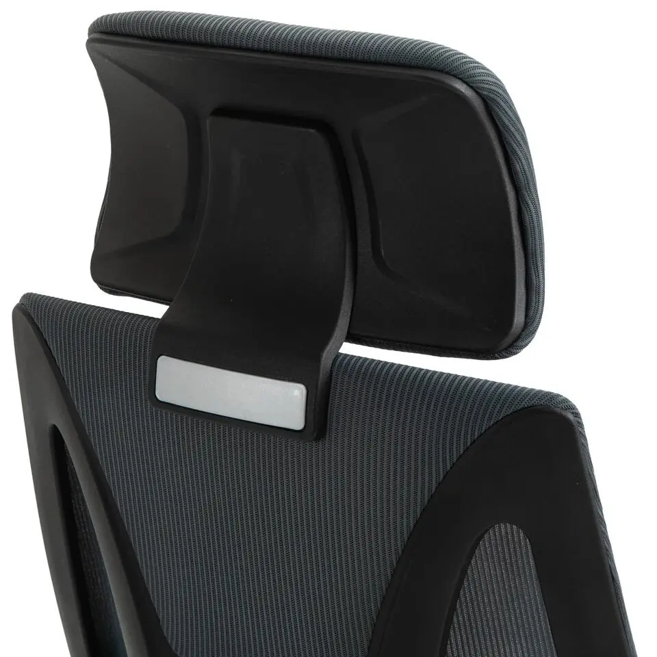 CLP Bureaustoel Kanab chroom Frame - Stof - grijs
