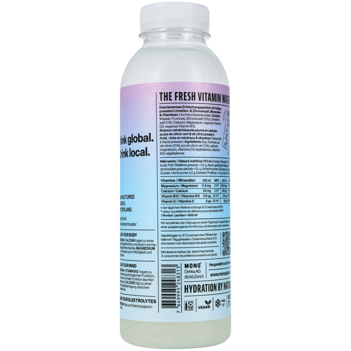 Reload + Hydrate Vitamin Water Lemon & Lime