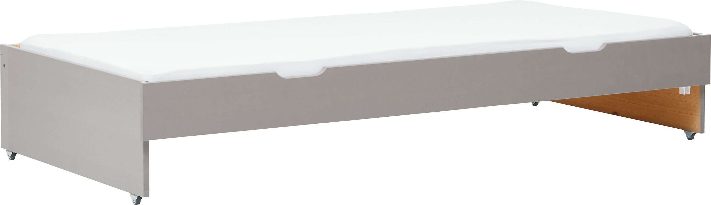 Flexa CLASSIC Ausziehbett - Grau / B: 90.0 cm x T: 190.0 cm x H: 34.0 cm