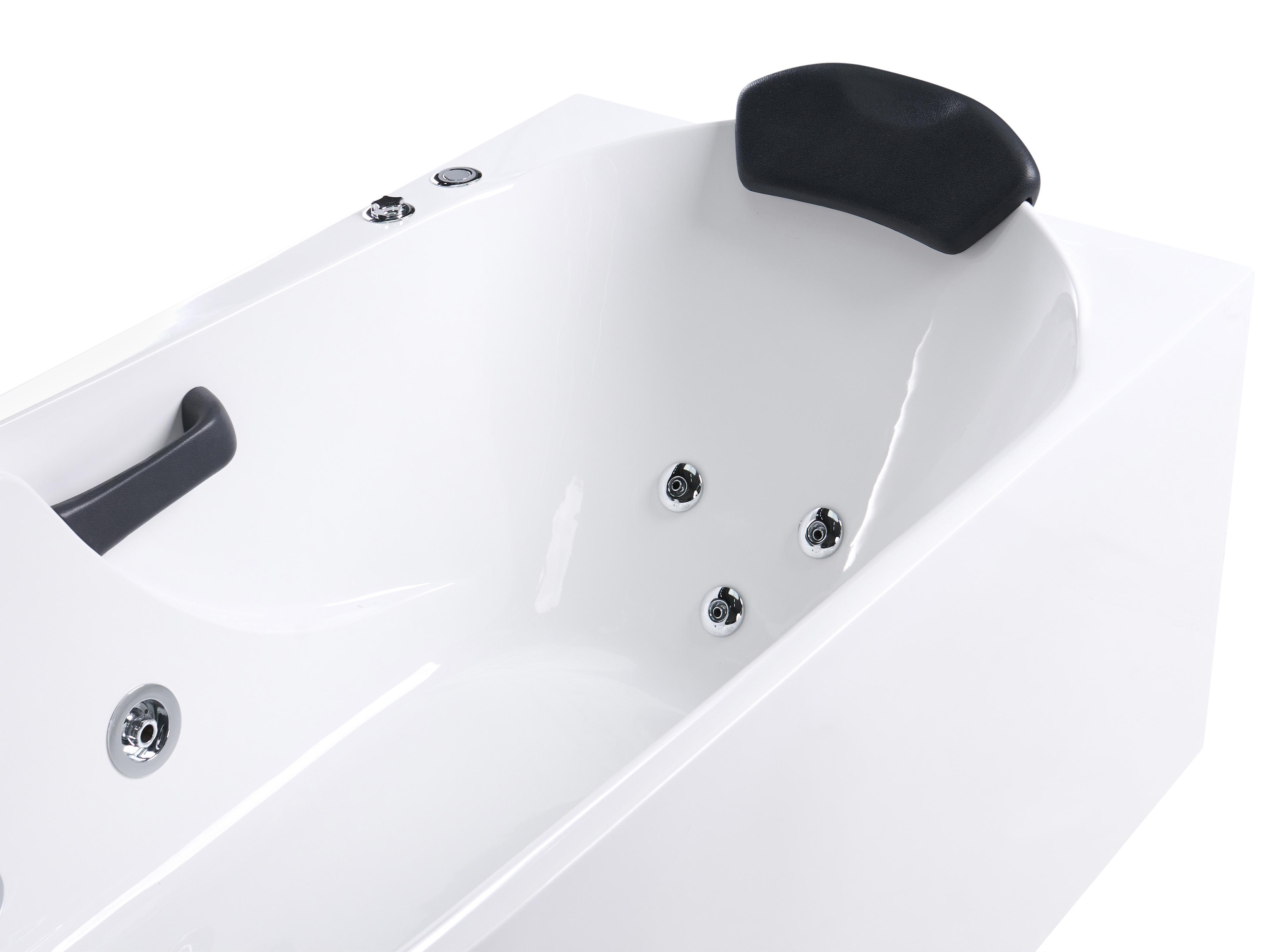 Hottub SAYULA linkszijdig 170 x 80 cm Wit