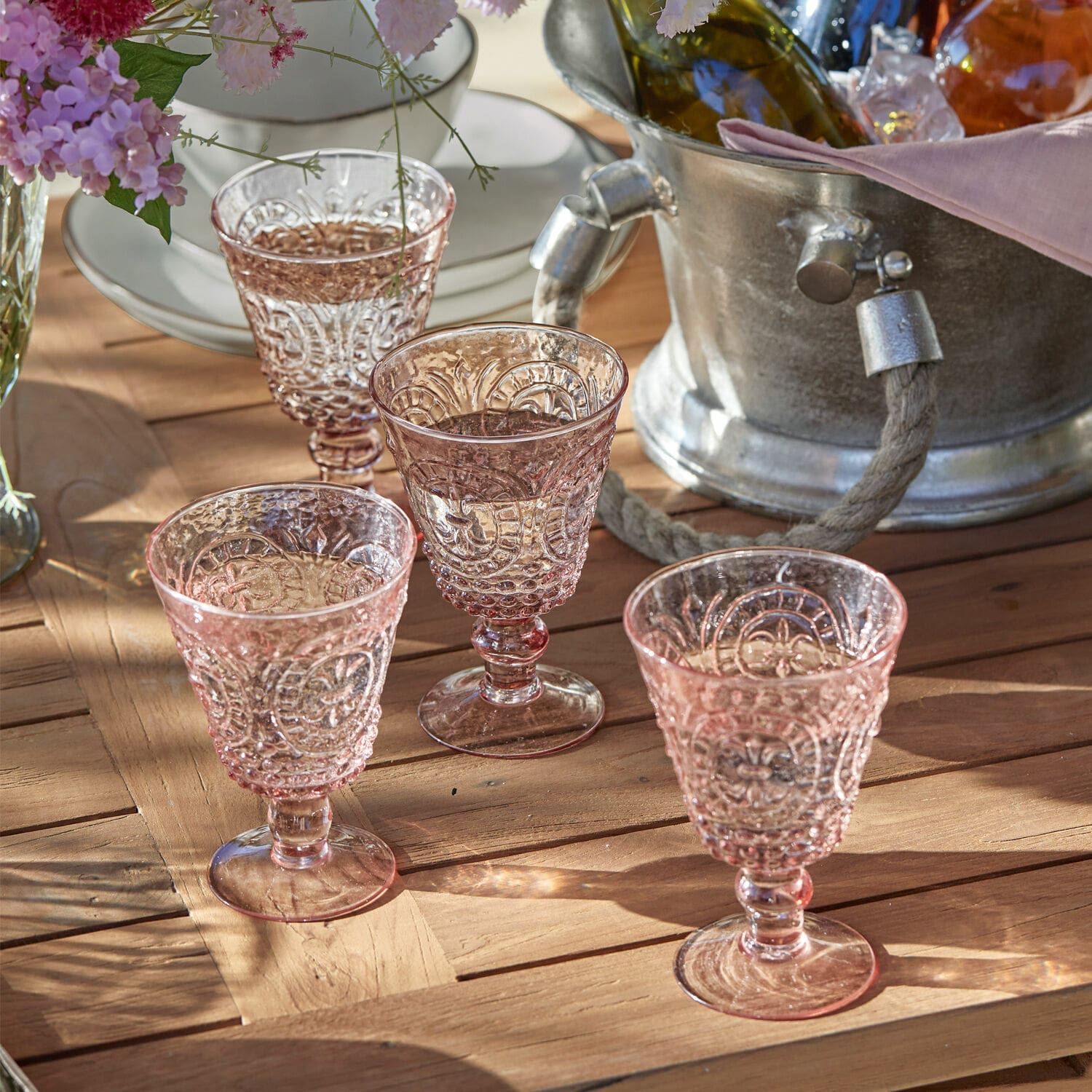 Weingläser 4er Set Sarton rosa