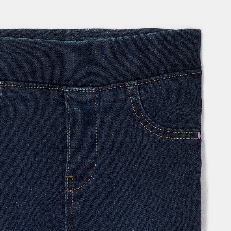 Jean slim bébé fille taille élastiquée dark blue bleu Catimini Bleu
