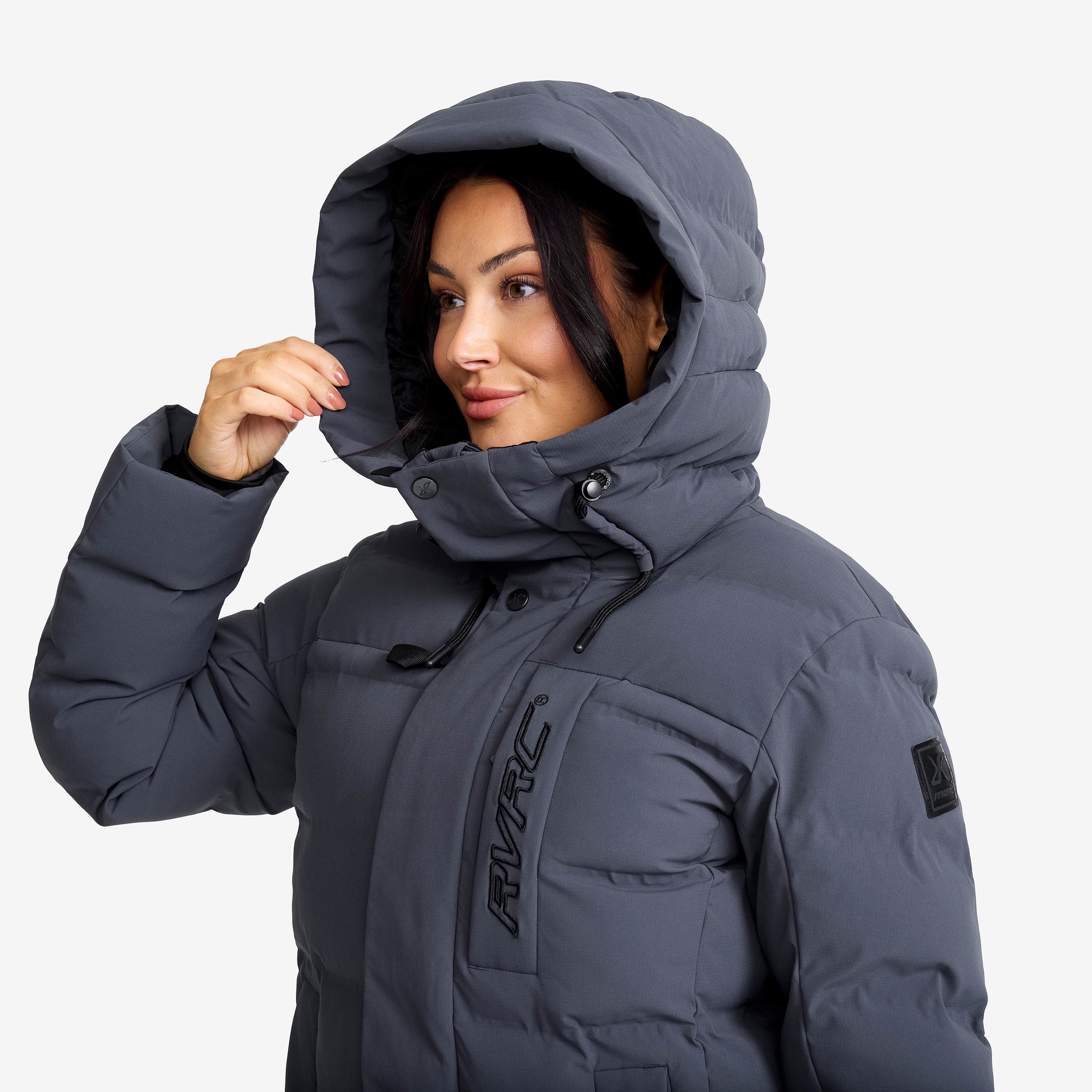Scenic Insulated Long Parka Dame India Ink