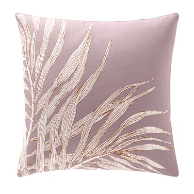 Linge de lit motif feuillage géant - BECQUET CRÉATION