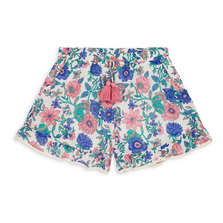 Louise Misha Short Vallaloid Fleuri | Bleu