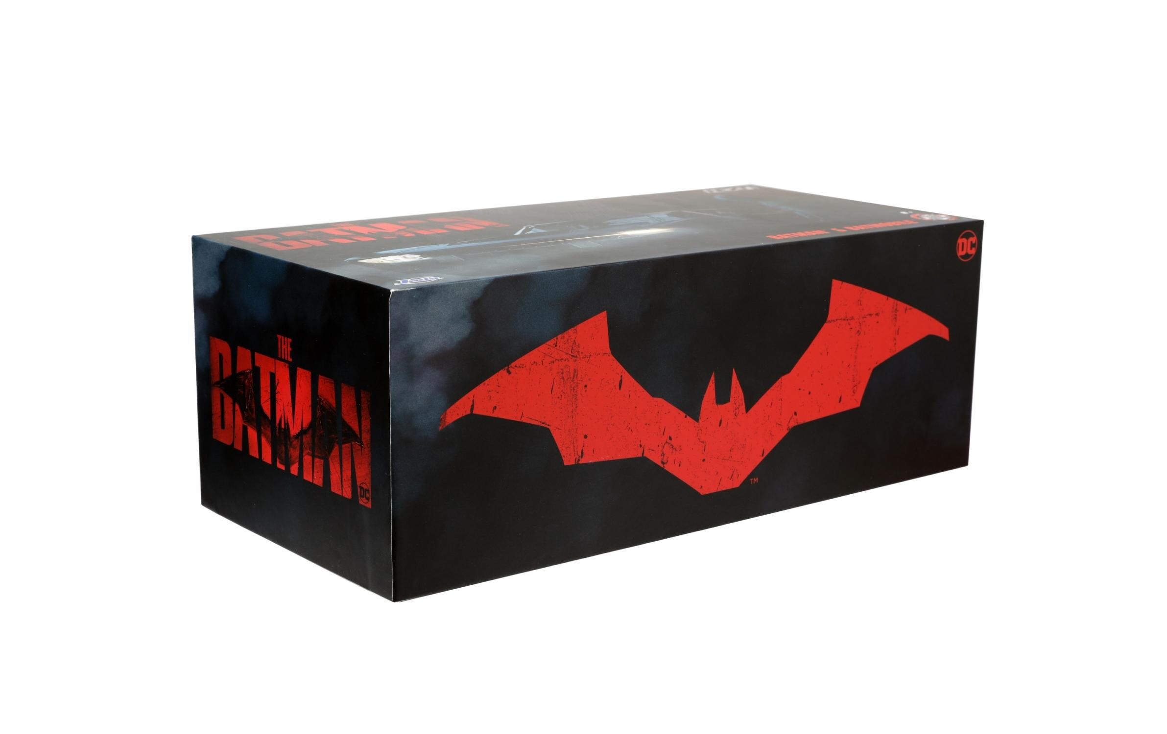 Batman Batmobile 2022 Comic Con 1:24Hochdetailliertes Batmobil Modellauto inklusive Batman Figur