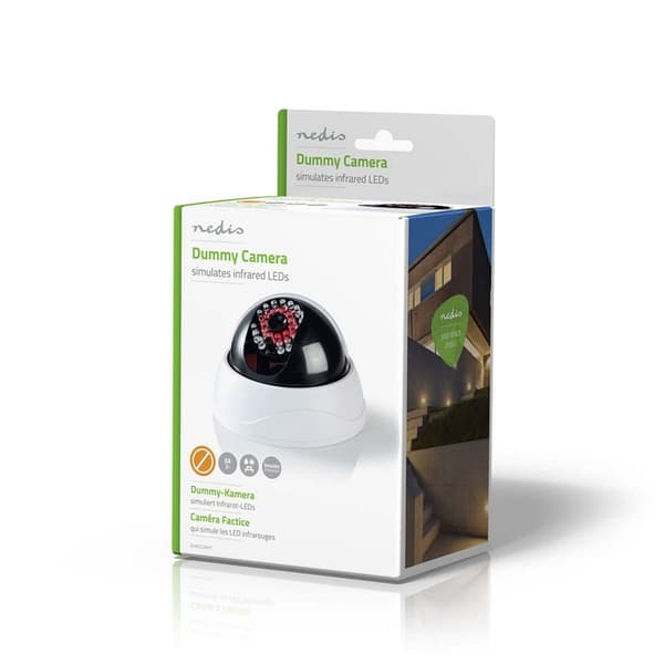 Nedis Dummy Security Camera | Kuppel | Batteri drevet | Innendørs | Hvit