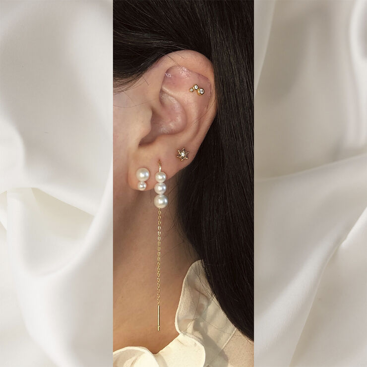 The Earring Shop Trinity Stud Guld