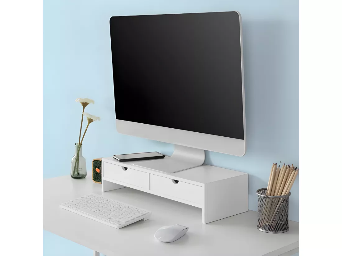 Réhausseur d'écran Support de Moniteur écran Ergonomique Support, BBF02-W