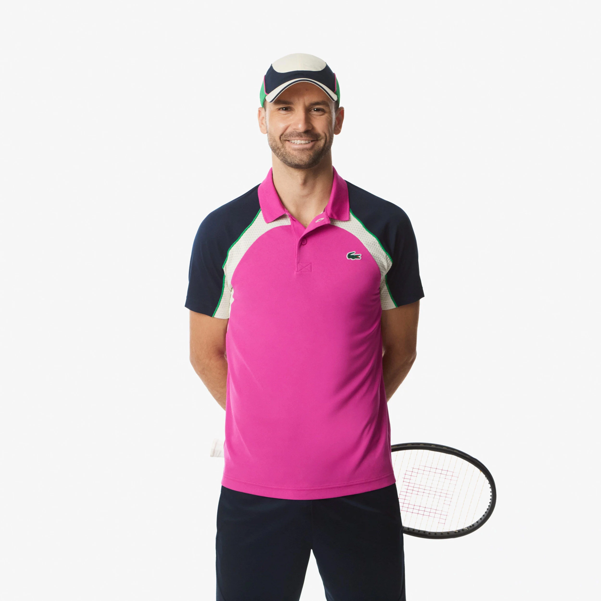 Lacoste Polo Hommes - Pink , Multicouleur