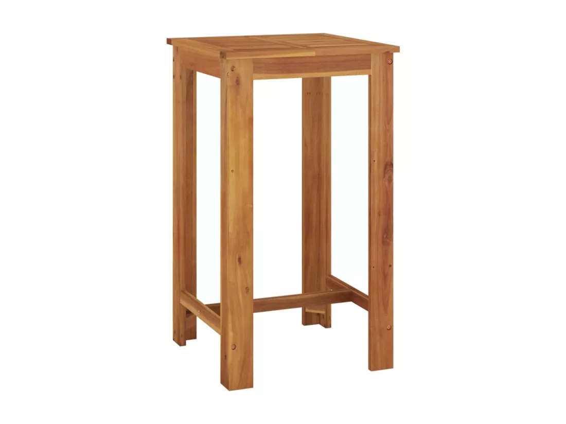 Prolenta Premium - Table de bar de jardin 60x60x105 cm Bois d'acacia solide