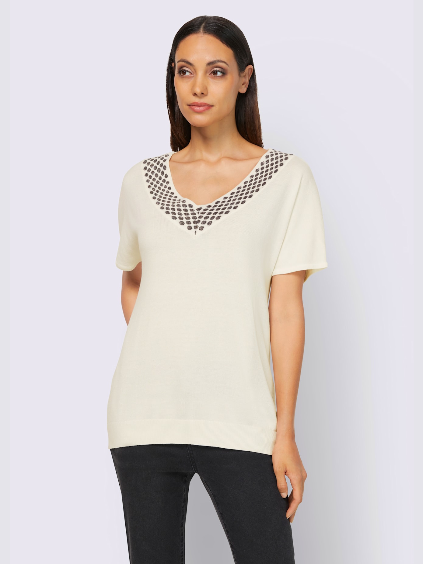 Pull mélange coton-viscose