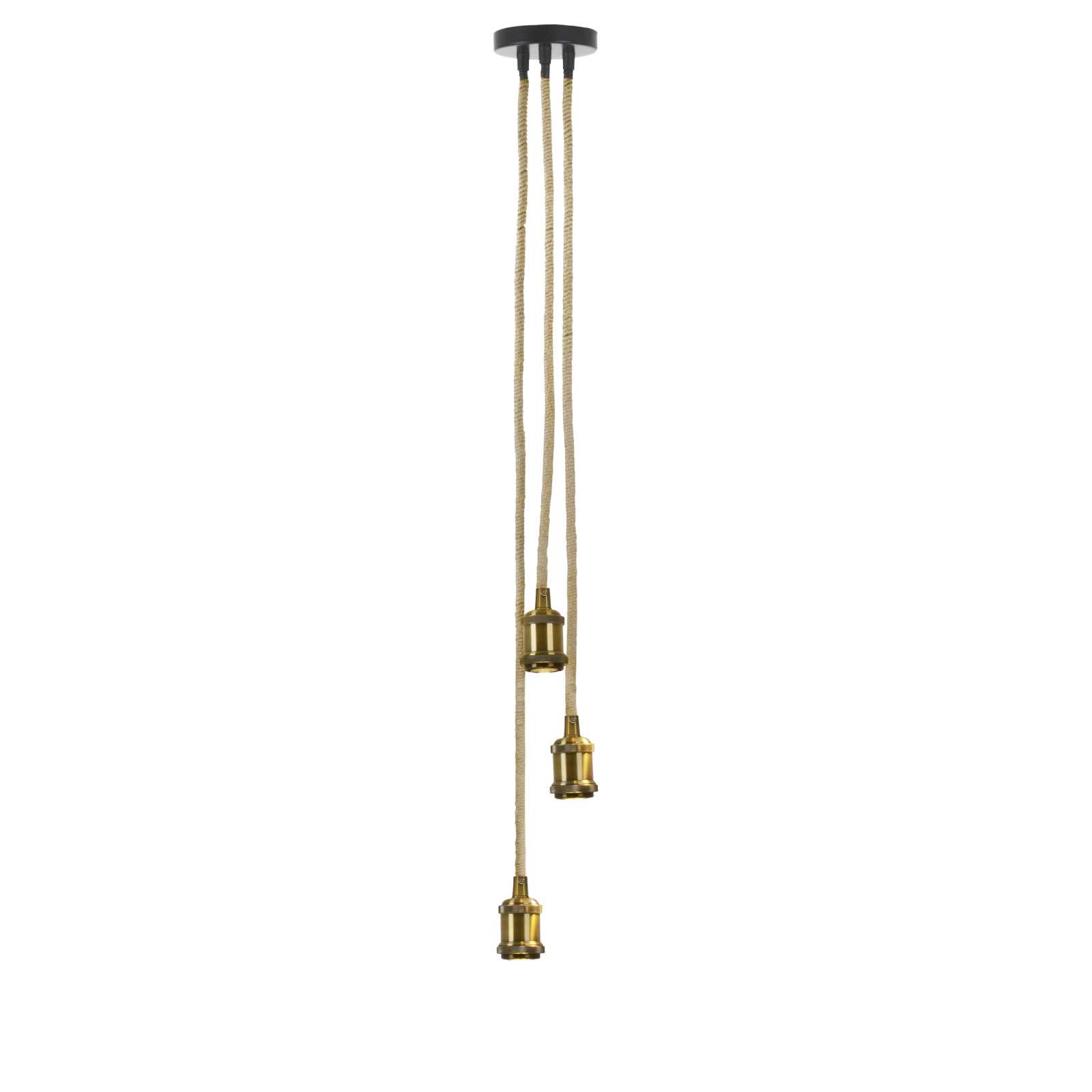 Pendelleuchte - messing - 85 cm hoch