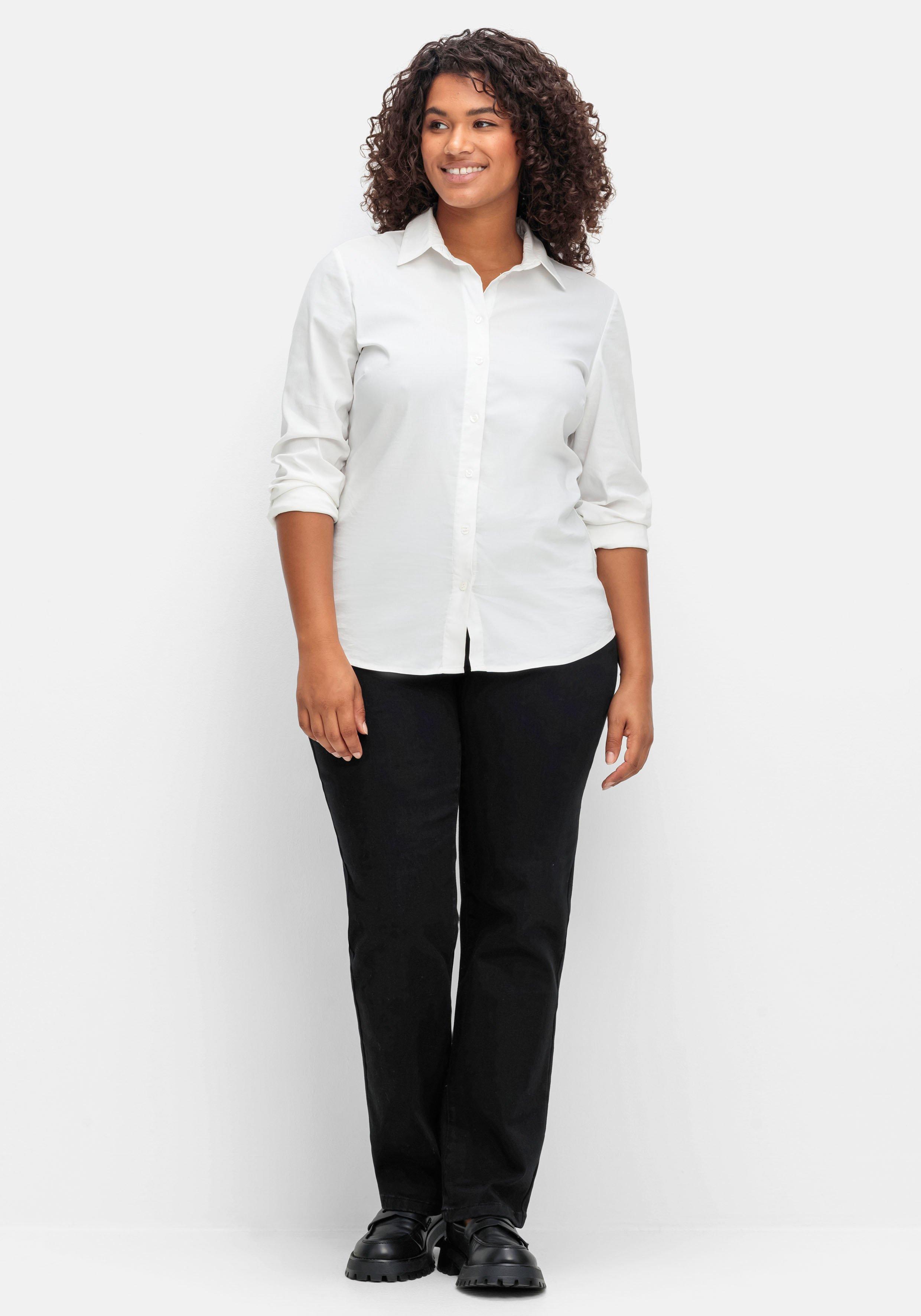 Gerade Stretch-Jeans mit Bodyforming-Effekt
