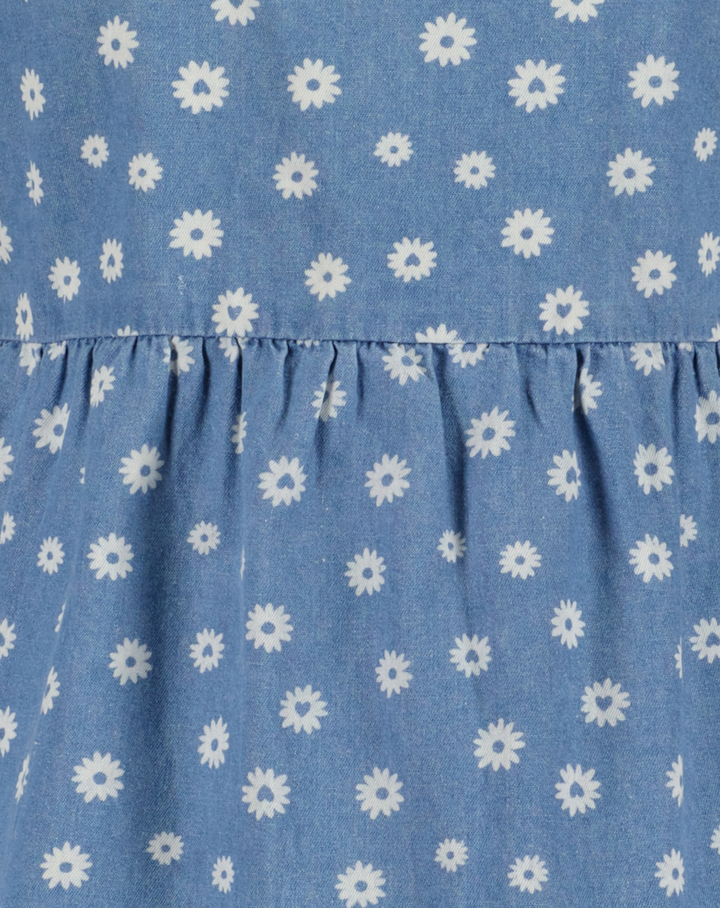 Kleid MARGUERITE ärmellos in jeansblau
