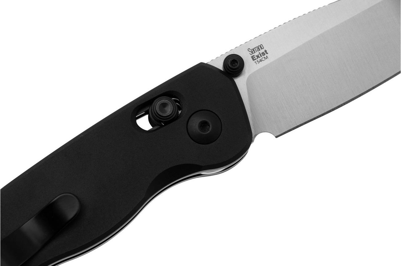 Kizer Exist V3681C1, Satin 154CM, Black Aluminum zakmes, Nick Serrano design