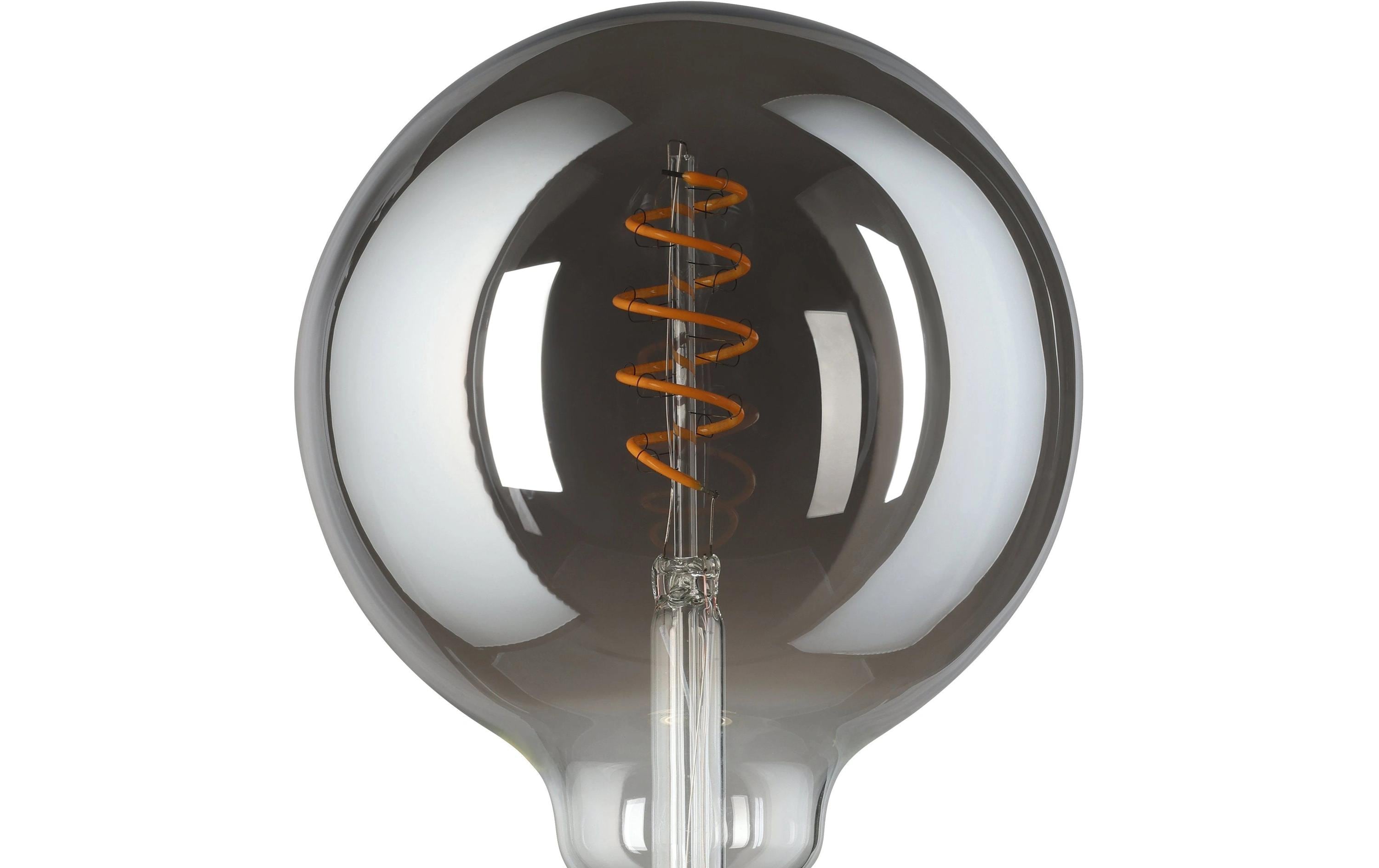 Lampe 4 W E27 WarmweissSmart-Home Connect.z LED Leuchtmittel aus schwarz bedampftem Glas