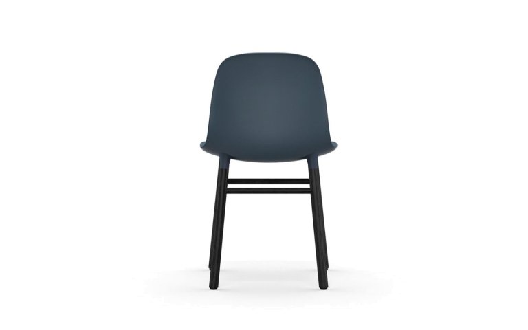 Normann Copenhagen Form Chair stoel met zwart onderstel warm grijs