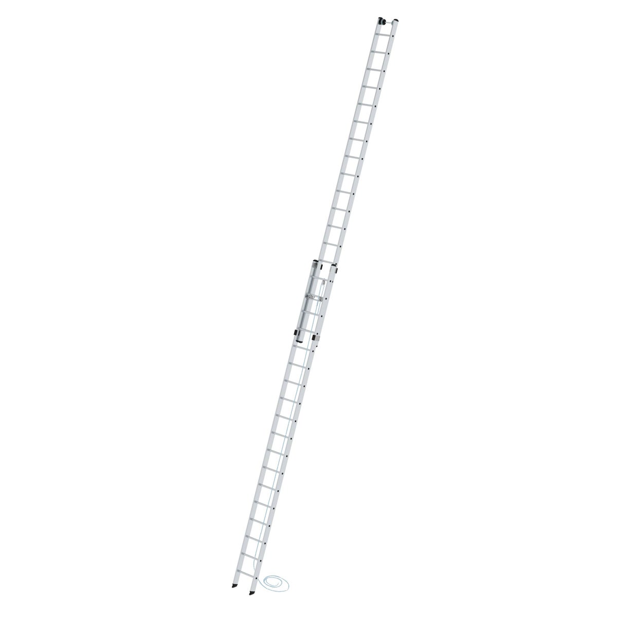 PROREGAL 2-delige touwladder zonder dwarsbalk 2 x 18 sporten