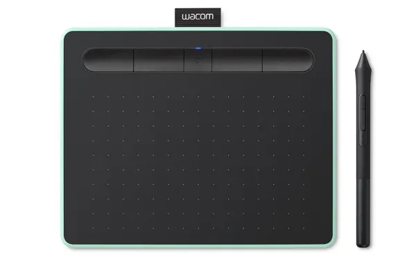 Wacom Intuos Creative Pen Medium - Digitizer - 21.6 x 13.5 cm - elektromagnetisk - 4 knapper - trådløs, kablet - USB, Bluetooth - pistaciegrøn