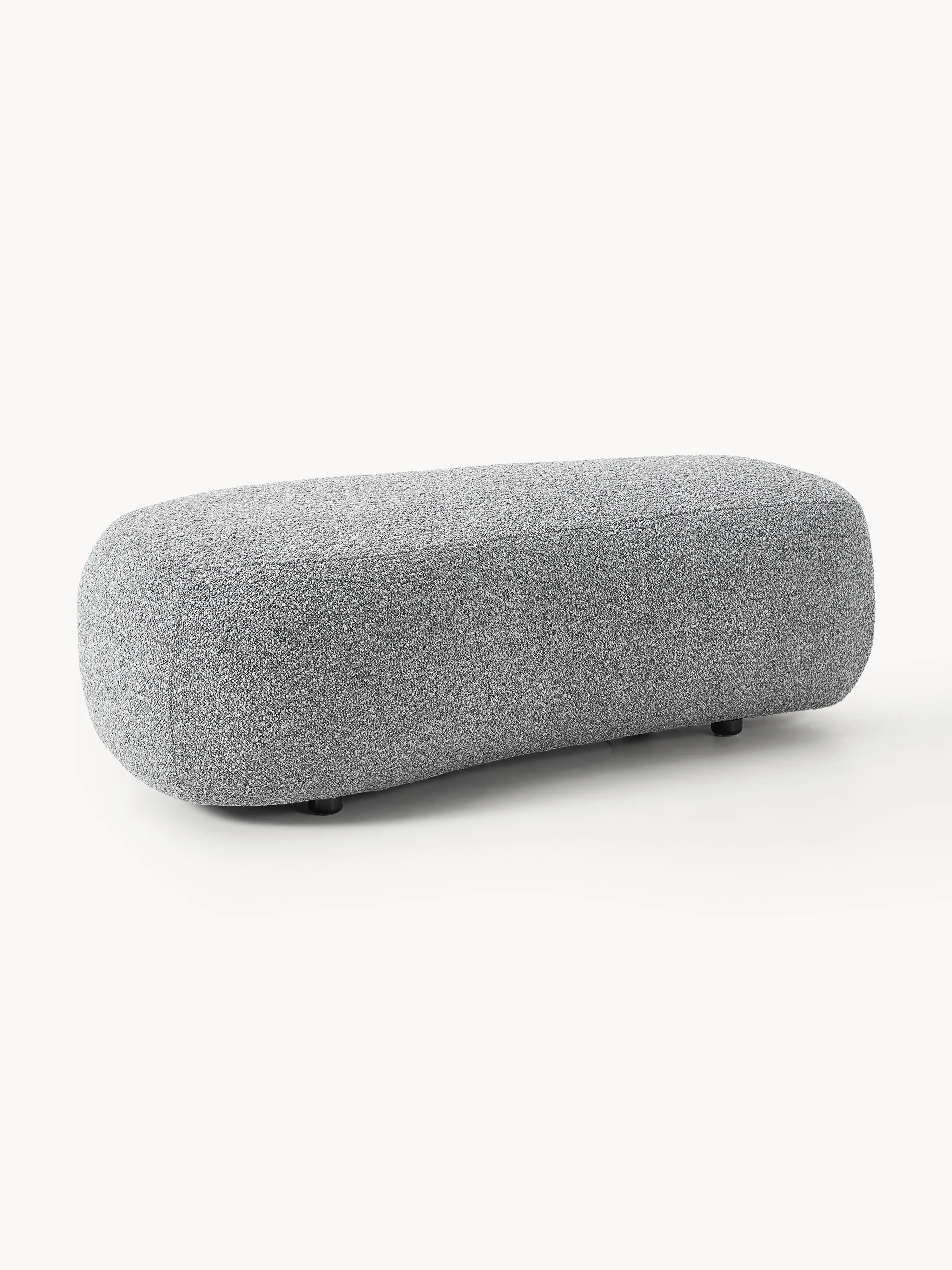 XL poef Alba van bouclé