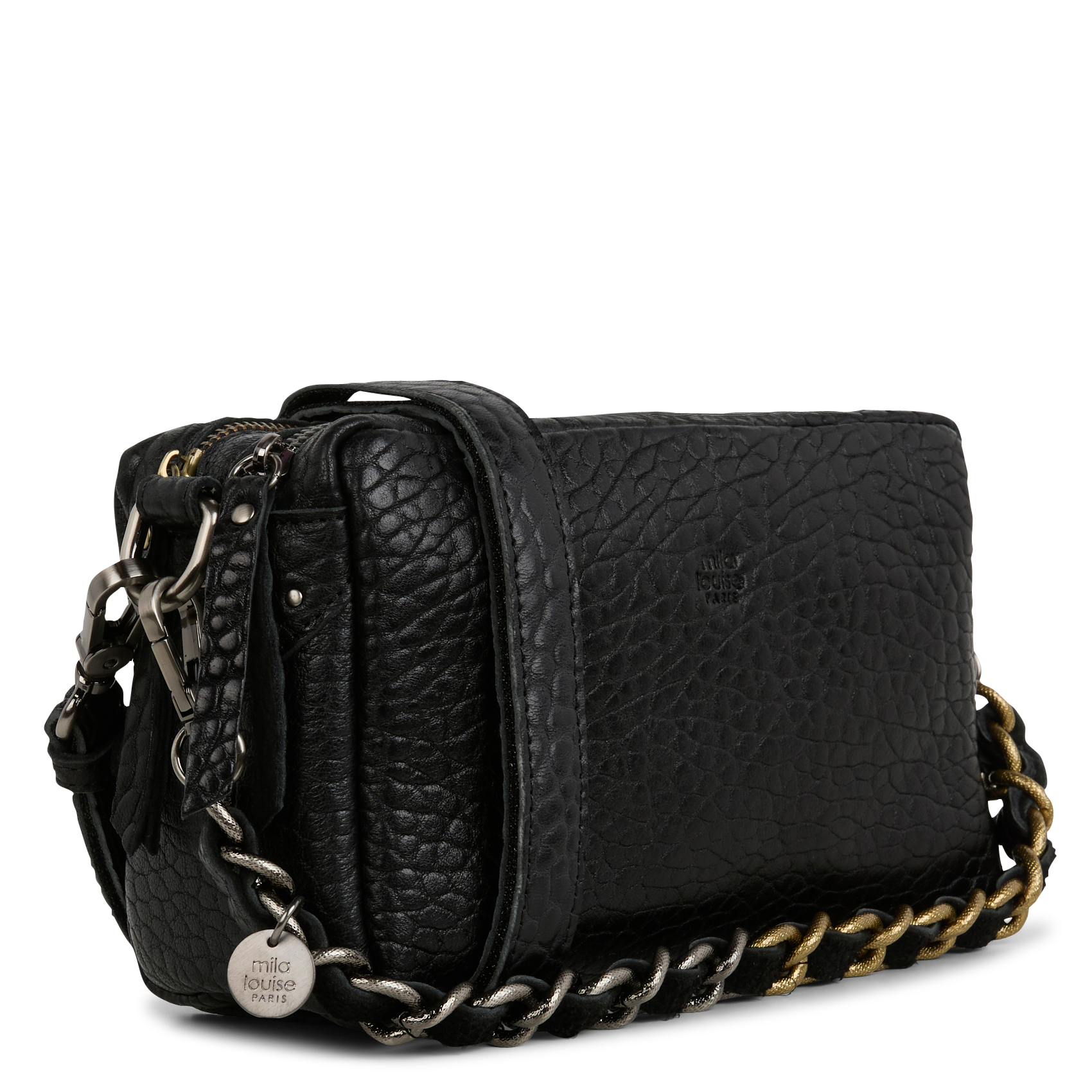 MAMA - Sac bandoulière en cuir | Noir