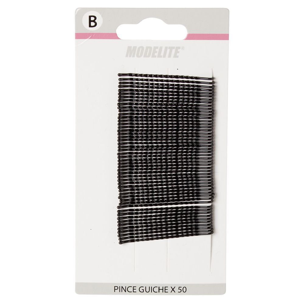 Pince guiche métal noir L.6,5/5,5/4,5 cm x50