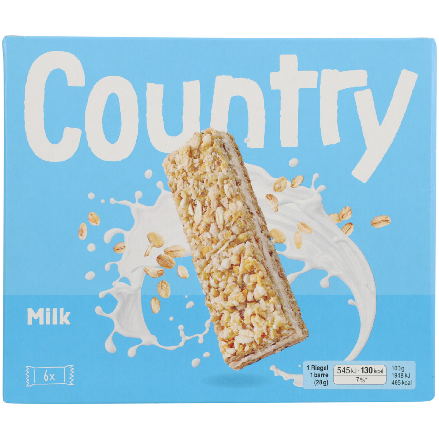 Country Riegel Milch 6x28g