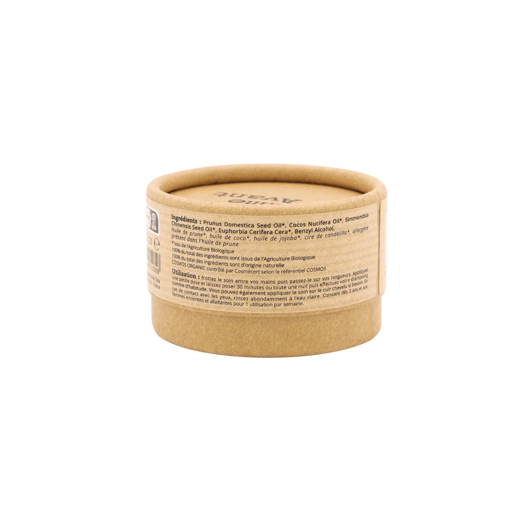 Soin capillaire solide à l'huile de prune - Version 2 - 1 soin capillaire - 50g / Brut sans parfum