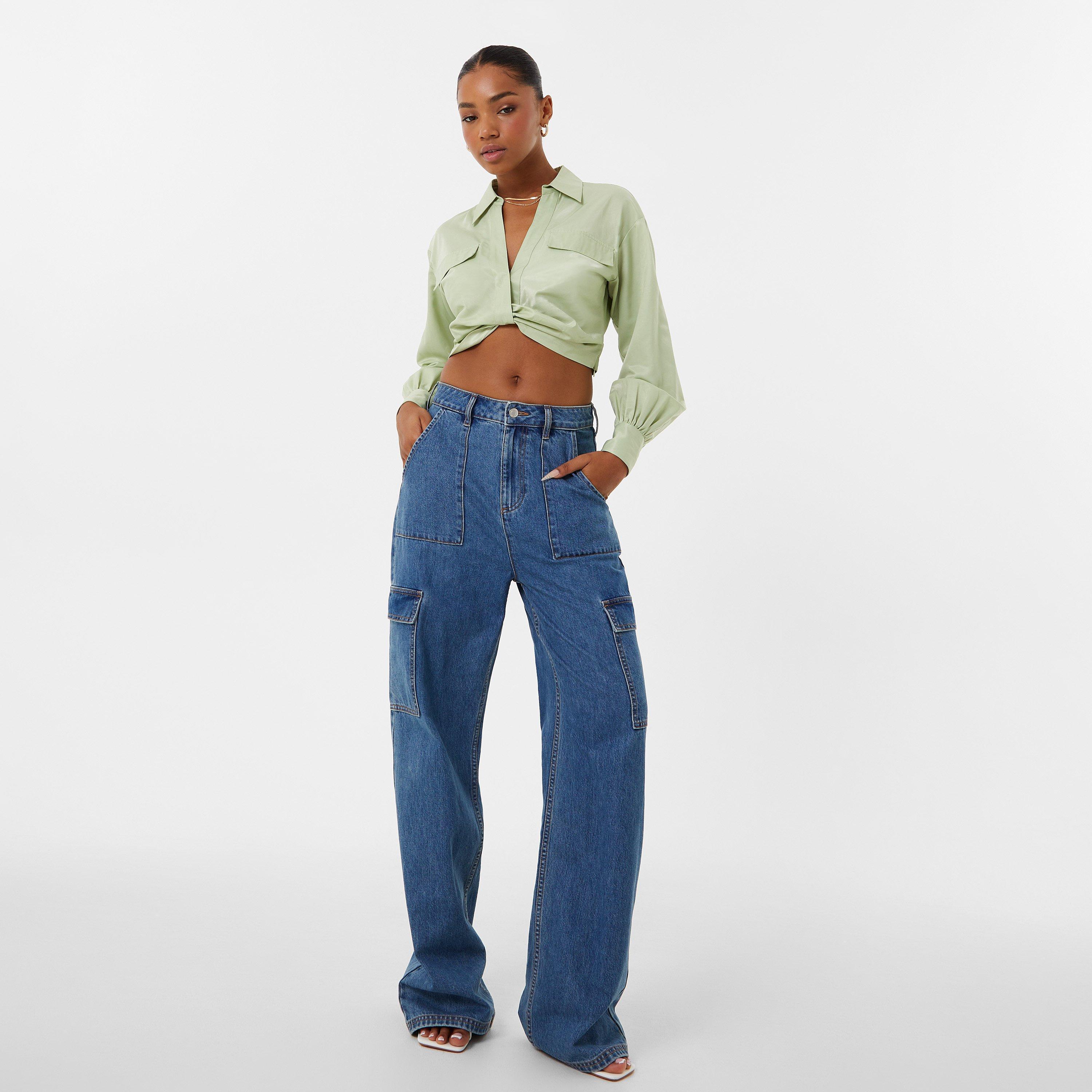 Jack Wills JW Draped Cropped Blouse
