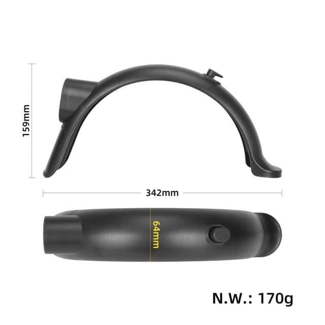 Til Scooter Xiaomi 4 Pro Bagskærm ABS bagskærm