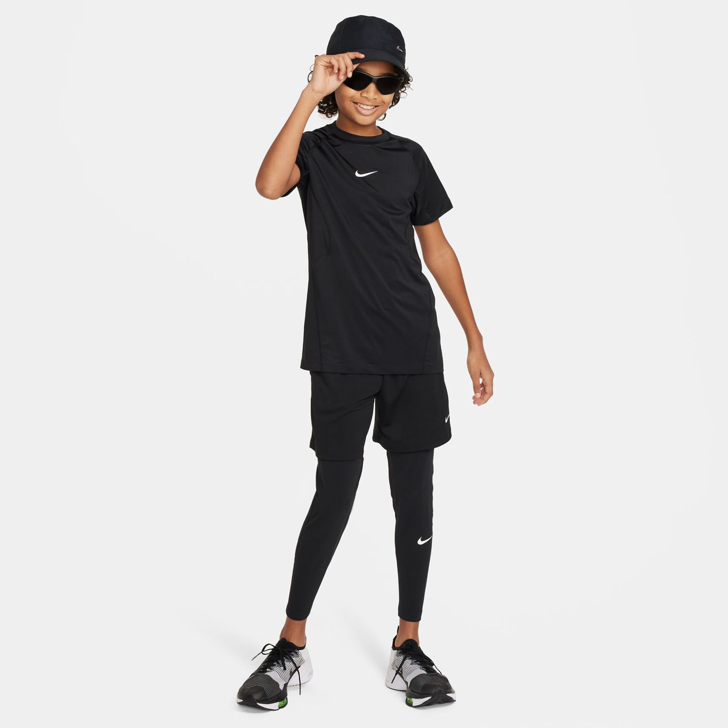 Nike Dri-Fit Pro T-shirt Garçons - Noir
